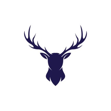 Geyik Hayvanı Şablon vektör çizimi tasarımı