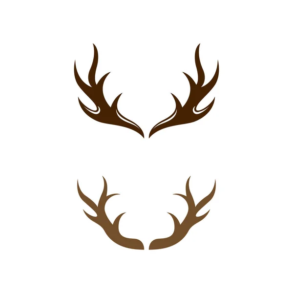 Deer Animal Template Vetor Ícone Ilustração Design — Vetor de Stock