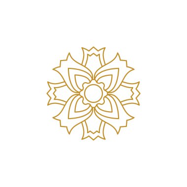 Güzellik çiçek ikonu tasarım şablonu