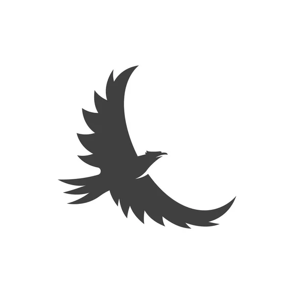 Falcon Wing Icon Template Vector Illustration Design — Stock Vector