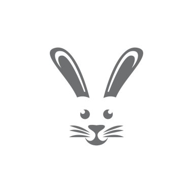 Tavşan şablonu vektör resimleme tasarımı