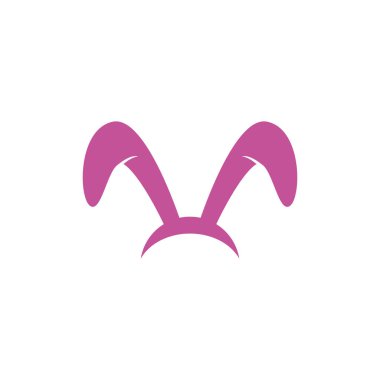 Tavşan şablonu vektör resimleme tasarımı