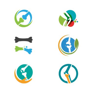 orthopedic Vektör simgesi tasarım örnekleme şablonu