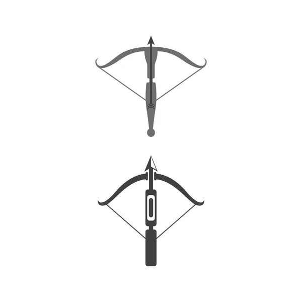 Crossbow Vector Ícone Design Ilustração Modelo —  Vetores de Stock