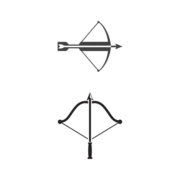 Crossbow Vector Ícone Design Ilustração Modelo —  Vetores de Stock