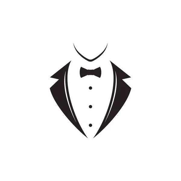 Tuxedo Exclusive Template Vector Icon Illustration Design — стоковий вектор