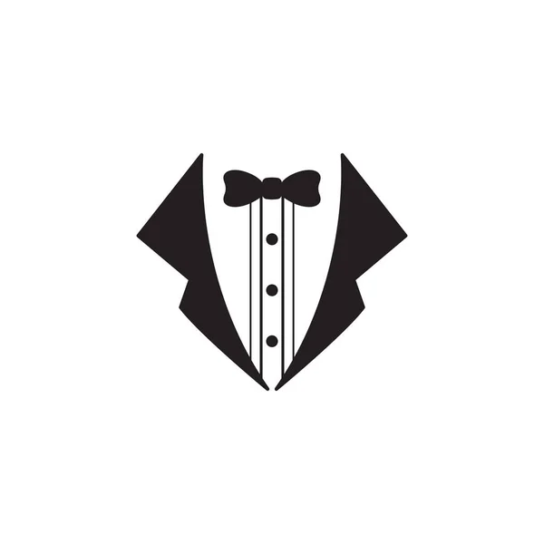 Tuxedo Exclusieve Template Vector Pictogram Illustratie Ontwerp — Stockvector