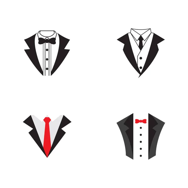 Tuxedo Exklusiv Mall Vektor Ikon Illustration Design — Stock vektor