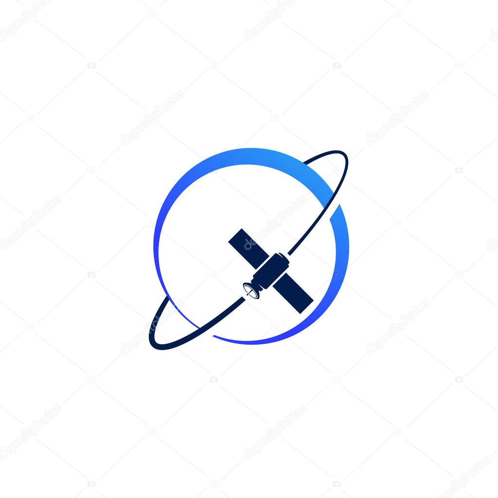 Satelite Vector icon design illustration Template