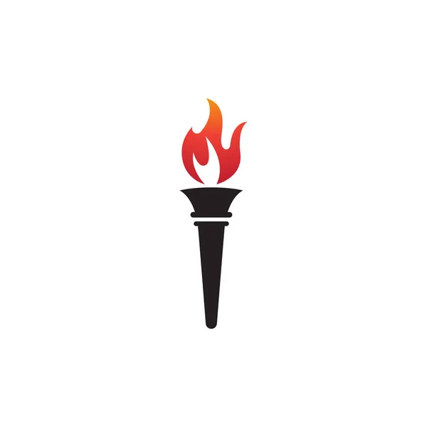 Значок Факела Векторное Изображение Логотипов Веб Сайтов Приложений Тематического Дизайна — стоковый вектор