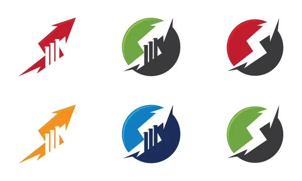 Power finanszírozására Logo — Stock Vector