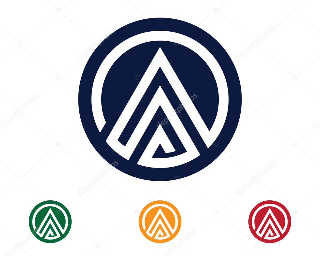 Letter logo  A