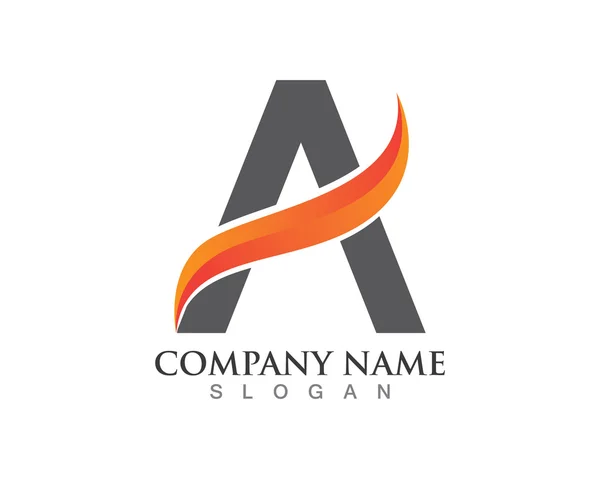 Un logo échantillon logo pour l'entreprise — Image vectorielle