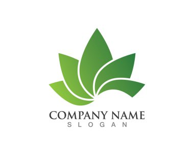 Yoga ve spa sembolü logo kavramı