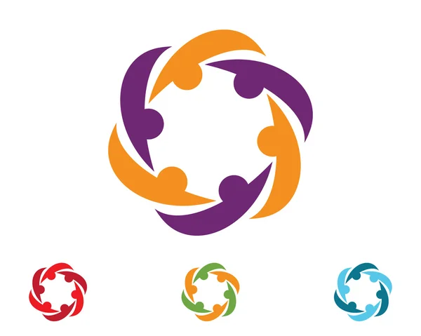 Modèle de logo communautaire — Image vectorielle