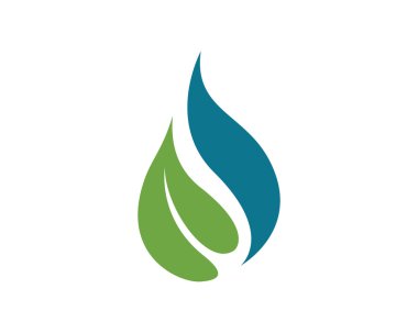 Eko yeşil logo şablonu