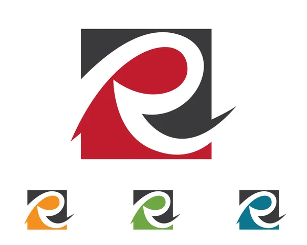 R Logo Template Stock Vector