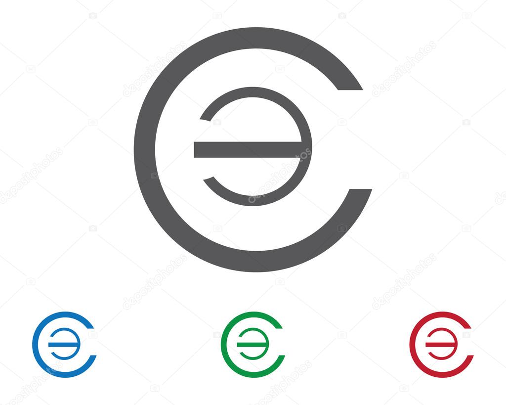 Letter logo sample template ,D