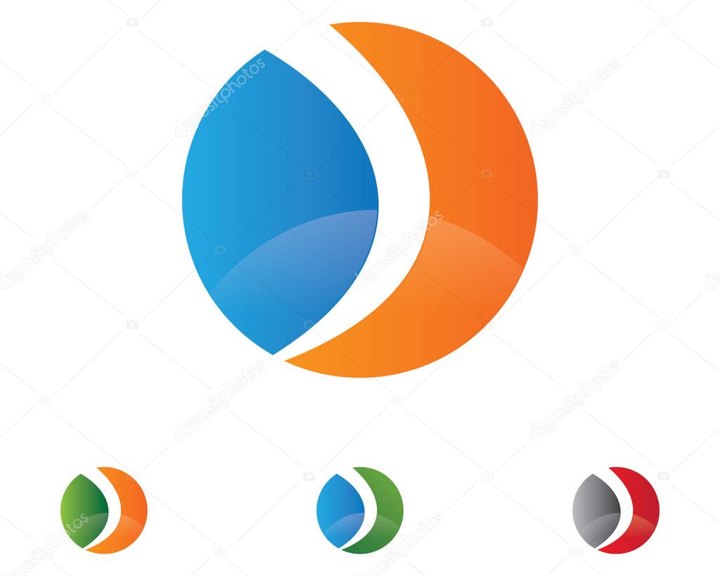 Letter logo sample template ,D
