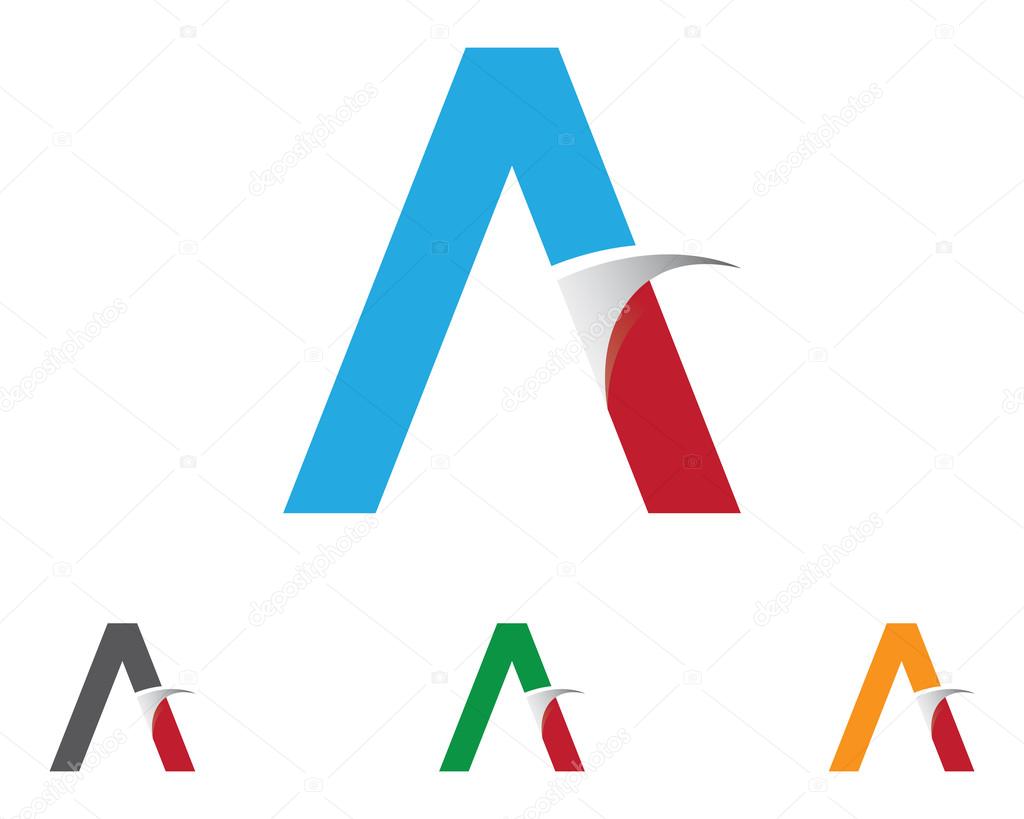 A letter logo template