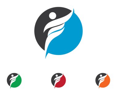 Eğitim insanlar logo şablonu