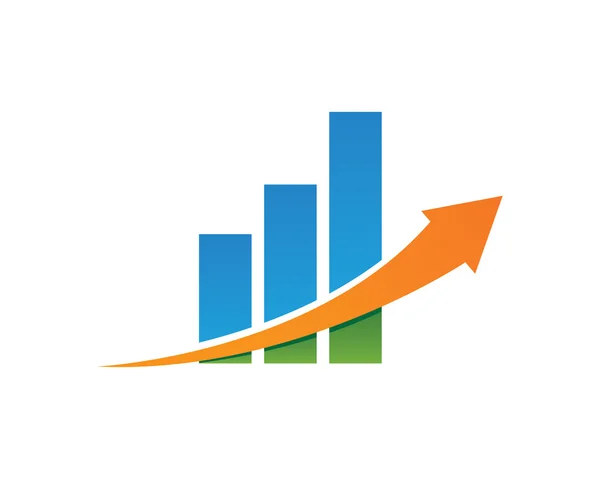 Finanzas logo plantilla grafik — Archivo Imágenes Vectoriales