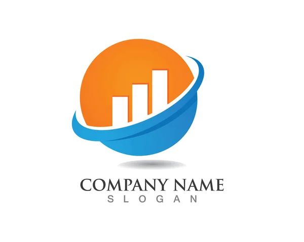 Logo Finanza mondo — Vettoriale Stock