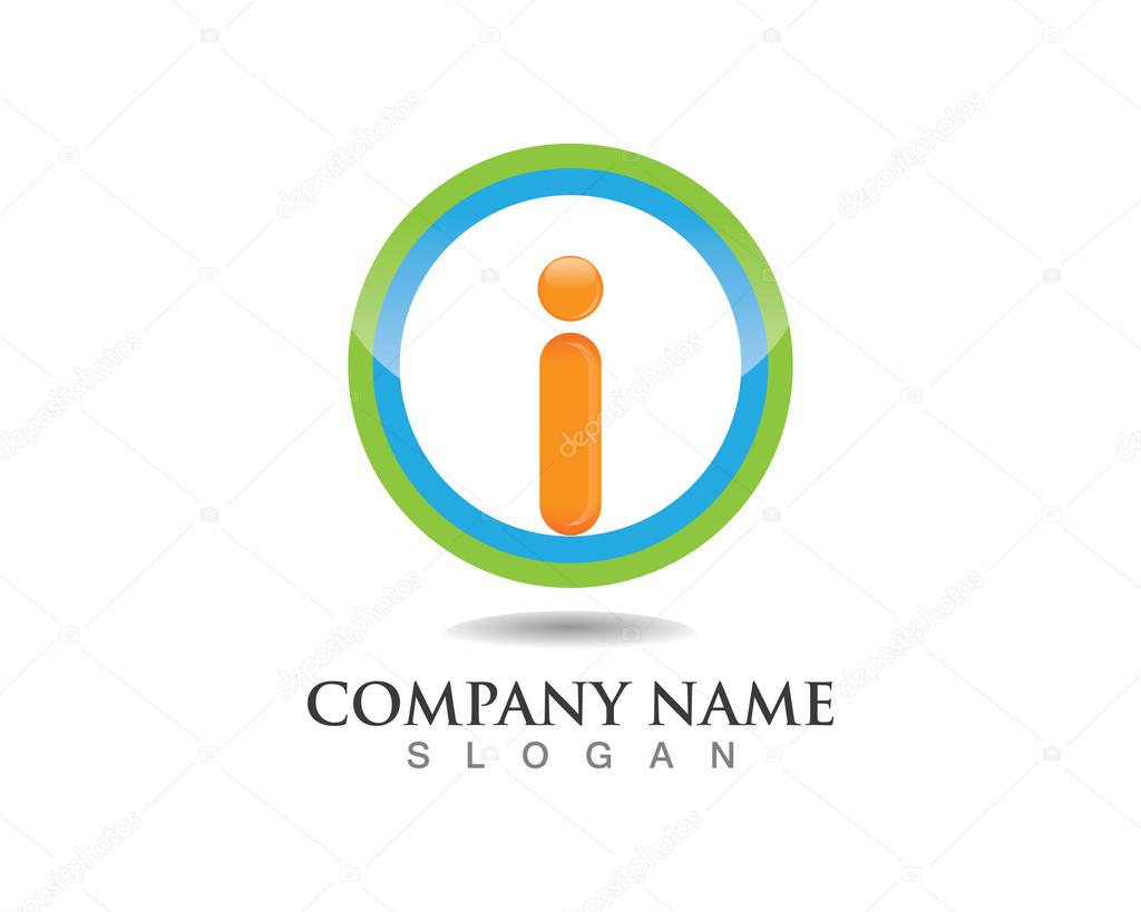 I O logo template