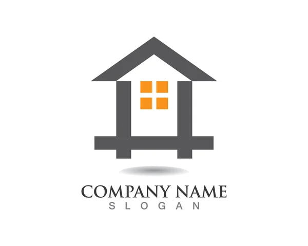 Building logo contruction — Stock Vector