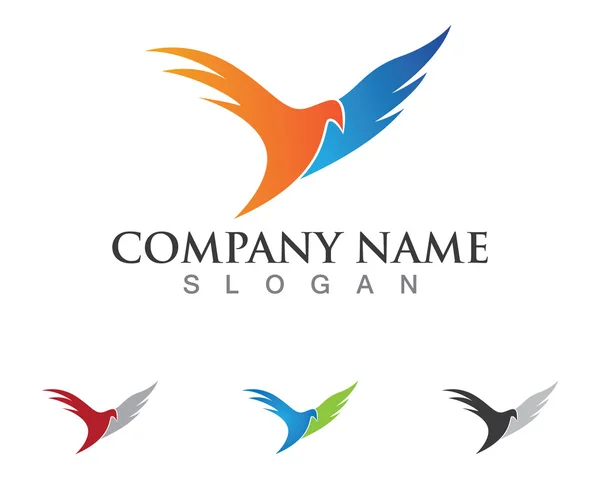 Vogel logo of sjabloon — Stockvector