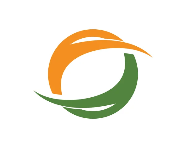 Logotipo de finanzas y ciclo — Archivo Imágenes Vectoriales