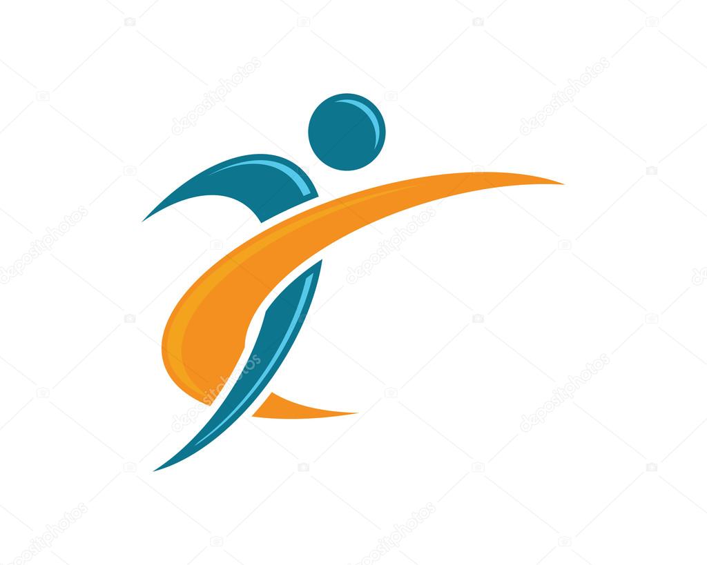 Healty life people logo