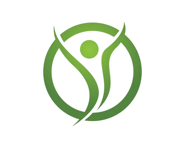Hälsosam framgång logotyp — Stock vektor