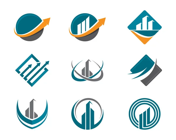A, V, N Letra Finanzas Logo — Vector de stock