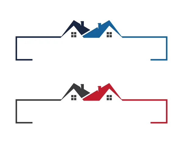 Logovorlage für Immobilien — Stockvektor