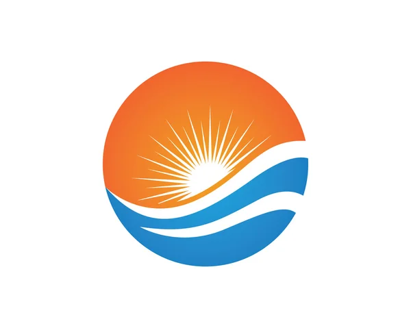 Хвиля логотип — стоковий вектор