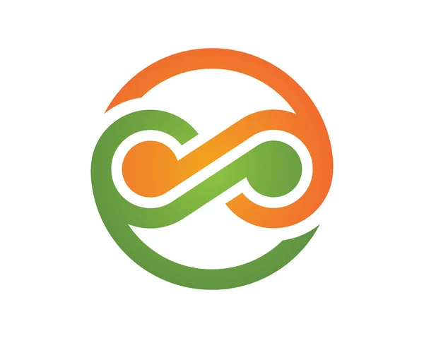 Sonsuzluk sembolü logosu — Stok Vektör