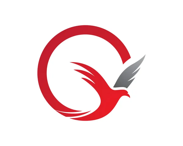 Ailes logo oiseau — Image vectorielle