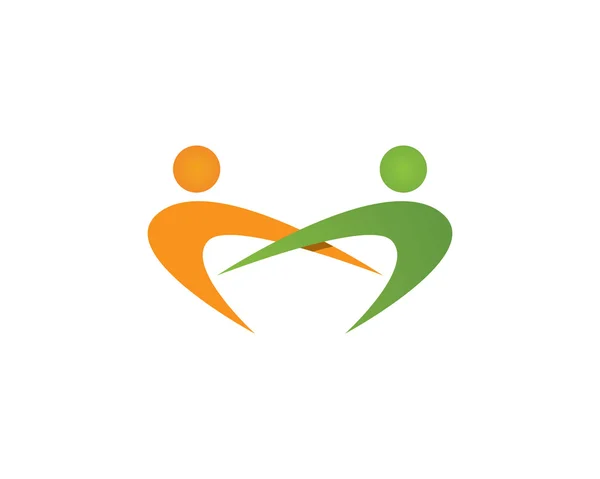 Gesundheitswesen Logo Menschen — Stockvektor