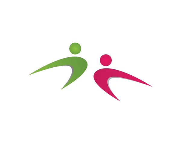 Gezondheidszorg Logo mensen — Stockvector
