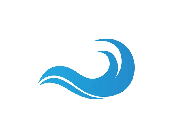 Wave vatten logotyp — Stock vektor