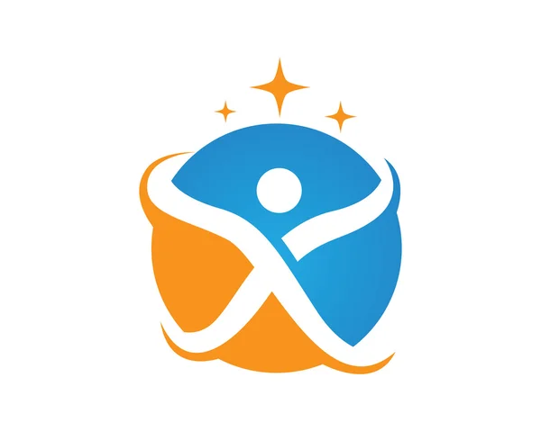 Logotipo dos cuidados de saúde — Vetor de Stock