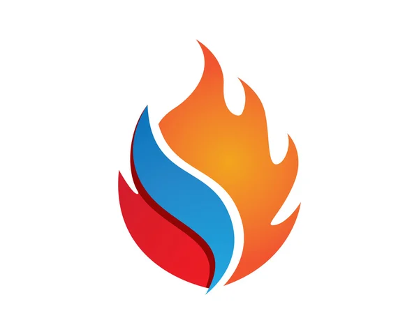 Feuer-Logo — Stockvektor