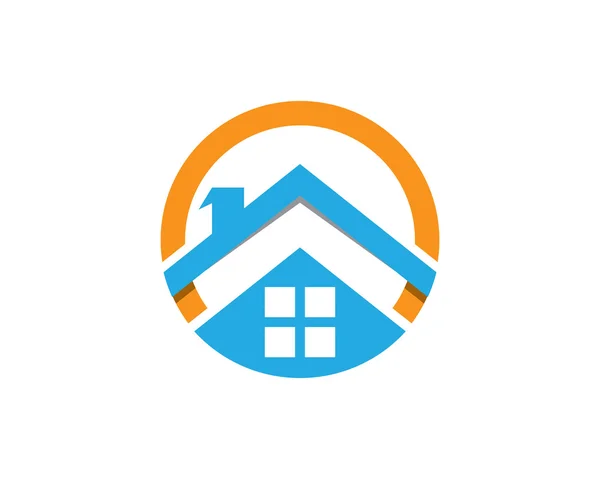 Logotipo casero dulce hogar — Vector de stock