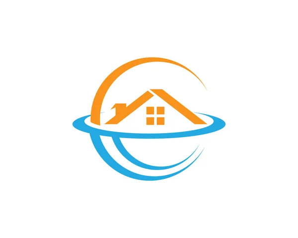 Casa y logotipo del hogar — Vector de stock