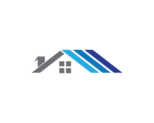 Logo maison et maison — Image vectorielle