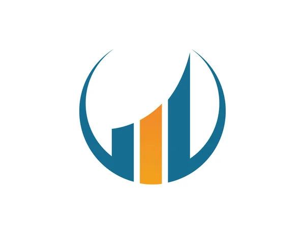 Stavební a finanční logo — Stockový vektor