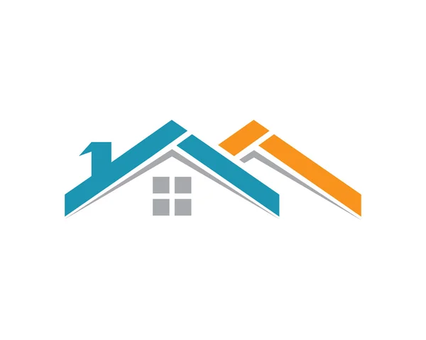 Maison n bâtiment logo — Image vectorielle