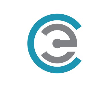 C harfi logo şablonu