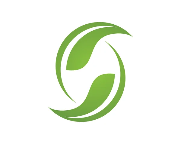 Logotipo da folha Eco —  Vetores de Stock